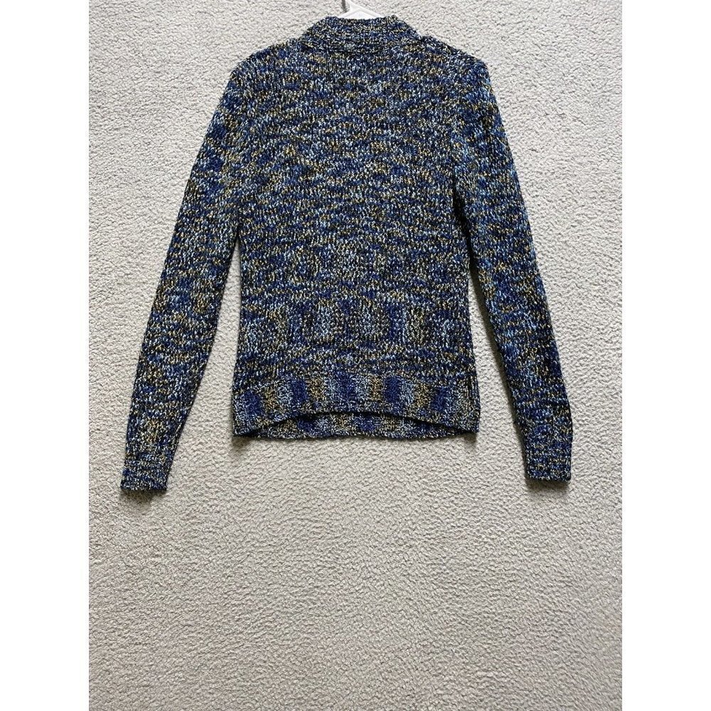 CARDUCCI LONG SLEEVE CREW NECKLINE SWEATER L  SOLID BLUE